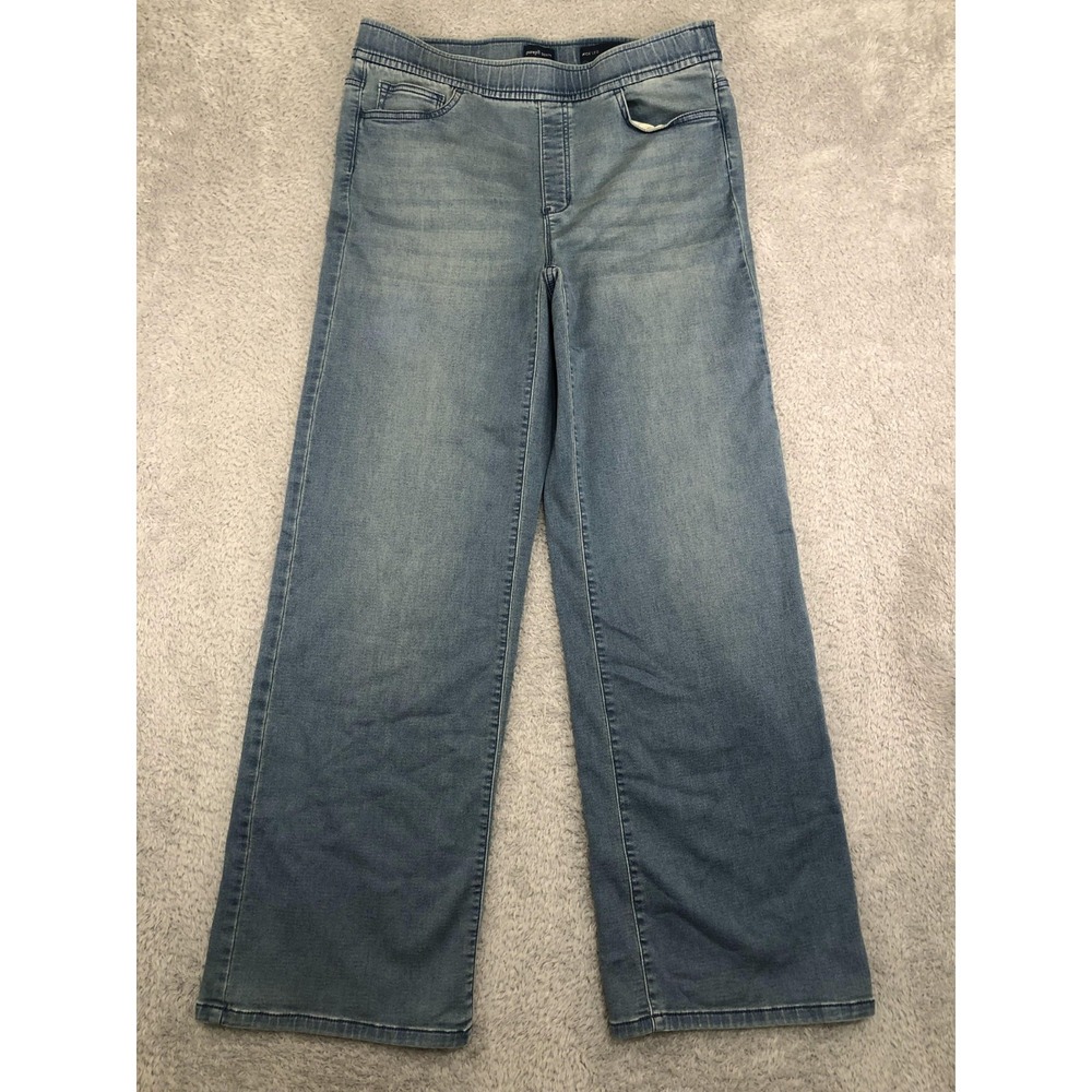 J.Jill Pure Jill Jeans Womens S (32x30.5) Blue Wide Leg Pull On